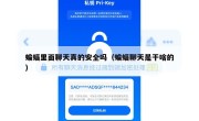 蝙蝠里面聊天真的安全吗（蝙蝠聊天是干啥的）