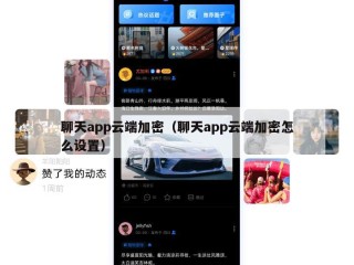聊天app云端加密（聊天app云端加密怎么设置）