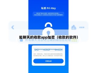 能聊天的收款app加密（收款的软件）
