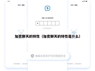 加密聊天的特性（加密聊天的特性是什么）
