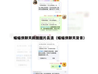 蝙蝠侠聊天截图图片高清（蝙蝠侠聊天背景）