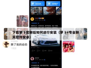 下载萝卜密聊后如何进行安装（萝卜+专业聊天软件安卓）