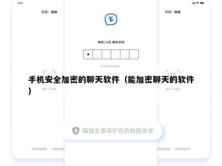 手机安全加密的聊天软件（能加密聊天的软件）