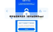 境外加密聊天软件（境外加密聊天app）