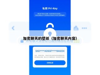 加密聊天的壁纸（加密聊天内容）