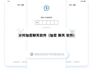计时加密聊天软件（加密 聊天 软件）