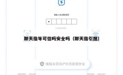 聊天指导可信吗安全吗（聊天指引图）