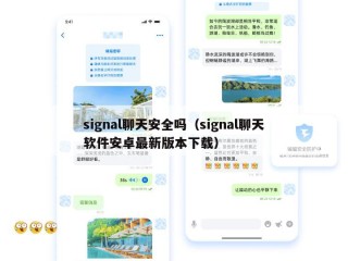 signal聊天安全吗（signal聊天软件安卓最新版本下载）