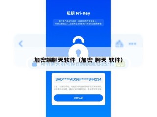 加密端聊天软件（加密 聊天 软件）