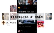 萝卜密聊赚钱可靠吗（萝卜密怎么吃）