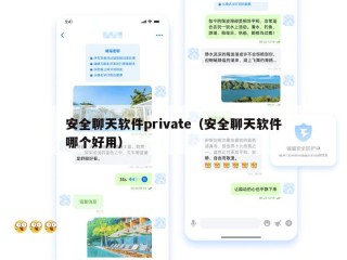 安全聊天软件private（安全聊天软件哪个好用）