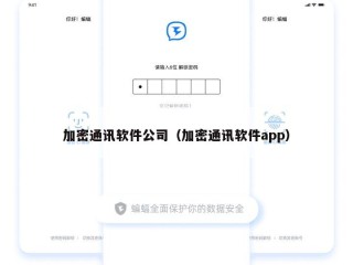 加密通讯软件公司（加密通讯软件app）