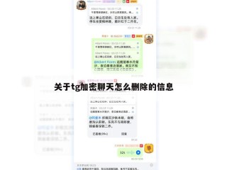 关于tg加密聊天怎么删除的信息