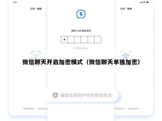 微信聊天开启加密模式（微信聊天单独加密）