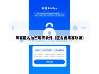 黑客匿名加密聊天软件（匿名者黑客联盟）