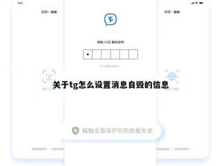 关于tg怎么设置消息自毁的信息