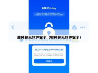 那种聊天软件安全（哪种聊天软件安全）