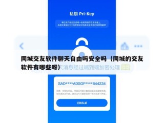 同城交友软件聊天自由吗安全吗（同城的交友软件有哪些呀）
