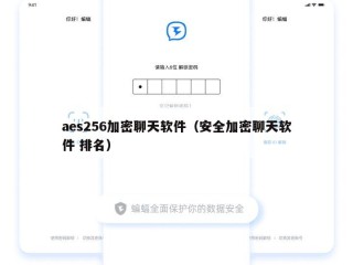 aes256加密聊天软件（安全加密聊天软件 排名）