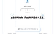 加密聊天交友（加密聊天是什么意思）