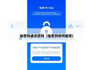 加密狗通讯密码（加密狗如何解密）