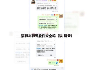 猫聊友聊天软件安全吗（猫 聊天）