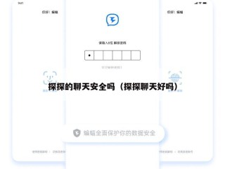 探探的聊天安全吗（探探聊天好吗）