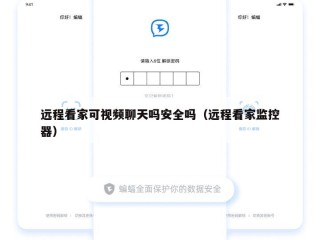 远程看家可视频聊天吗安全吗（远程看家监控器）