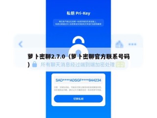 萝卜密聊2.7.0（萝卜密聊官方联系号码）