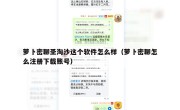 萝卜密聊圣淘沙这个软件怎么样（萝卜密聊怎么注册下载账号）