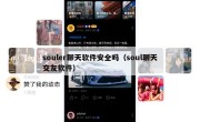 souler聊天软件安全吗（soul聊天交友软件）
