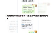 蝙蝠聊天软件开会员（蝙蝠聊天软件有风险吗）