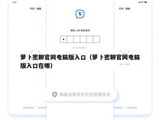 萝卜密聊官网电脑版入口（萝卜密聊官网电脑版入口在哪）