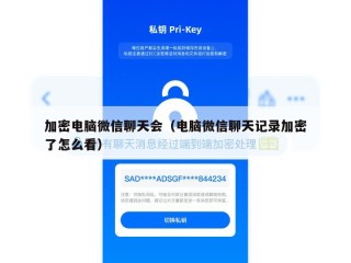 加密电脑微信聊天会（电脑微信聊天记录加密了怎么看）