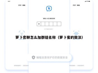 萝卜密聊怎么加群组名称（萝卜蜜的做法）