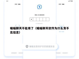 蝙蝠聊天不能用了（蝙蝠聊天软件为什么发不出信息）