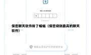 保密聊天软件除了蝙蝠（保密级别最高的聊天软件）